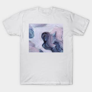 Abstract Oil Painting Very Peri Blue Purple 1c12 T-Shirt